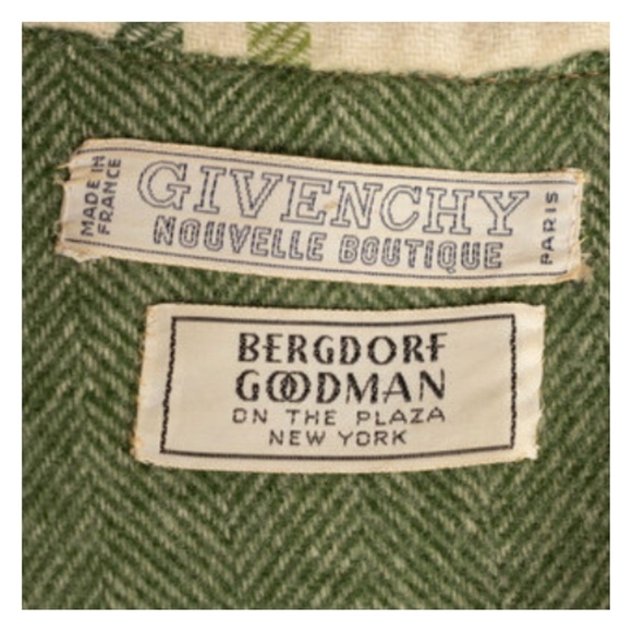 VINTAGE 1960s Givenchy Button-front Wool Jacket - Sized M - Picture 4 of 4